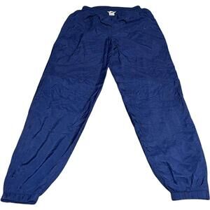 L 90s Nike Windbreaker track pants Vintage Blue jogger parachute logo zip y2k